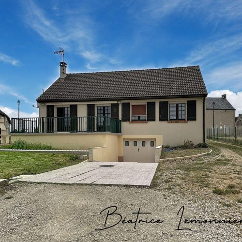 LA NEUVILLE SUR ESSONNE, Maison de plain-pied sur sous-sol total de 88,13m2, 175 000€ FAI